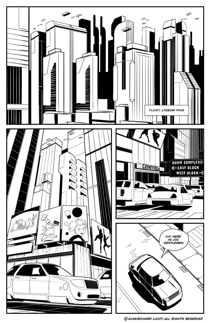 Taking the scenic route.